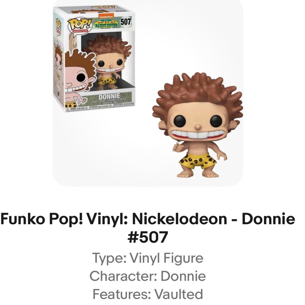Funko Pop! Vinyl: Nickelodeon - Donnie #507  + vaulted Vinyl Protector New 90s